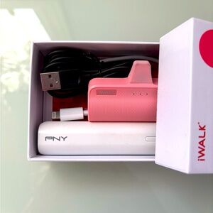 iWalk Mini Power Bank PLUS extra power back & Cords